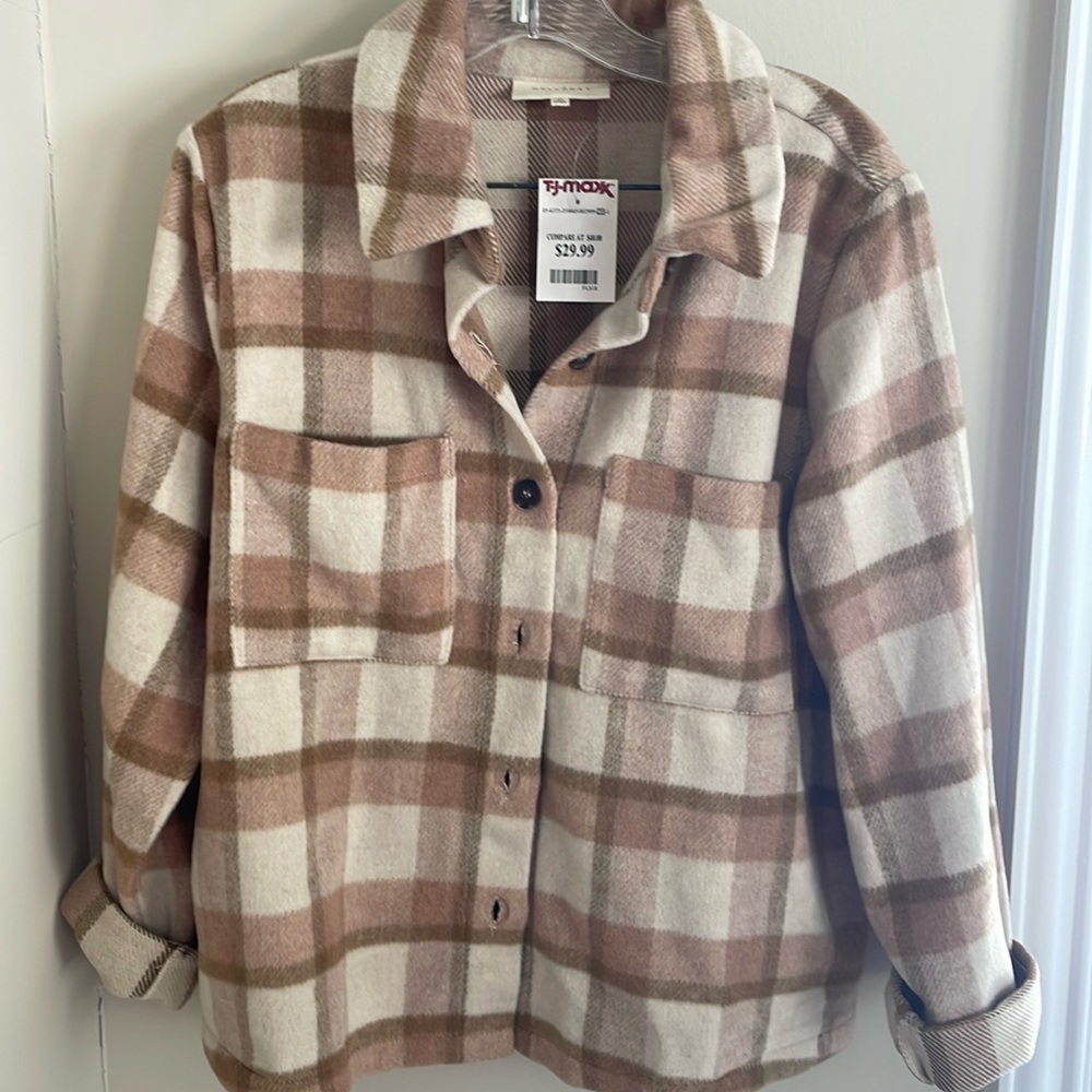Melloday, size M, Beige Shacket
